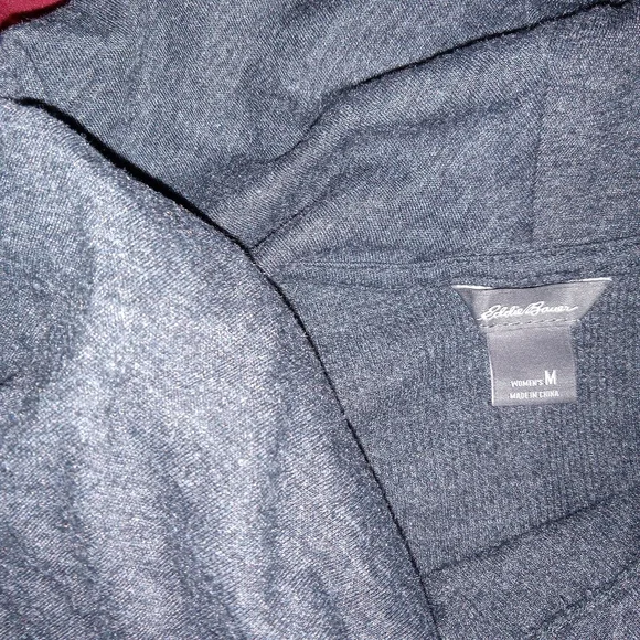 Eddie Bauer Tunic Sweater Women's Size M Gray Cowl Neck Waffle Knit Long Sleeve - Picture 6 of 12